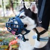 BARKLESS Dog Muzzle, Soft Basket Silicone Muzzle for Dogs to