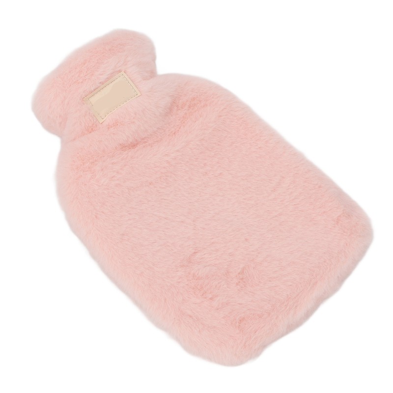 PVC Hot Water Bag with Soft Plush Cover Leakproof Winter