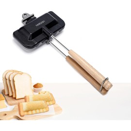 NMIGNH Hot Sandwich Maker, Double-Sided Sandwich Baking Pan,Double Sided Frying Pan for Breakfast,Hot Dog Toaster,Campfire Sandwich Maker(1Pcs)