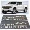 GM Auto 2PCS Front Fender Chrome High Country Emblems Badge