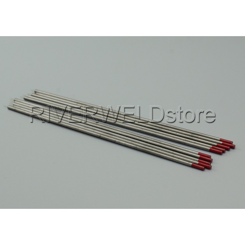 RIVERWELD TIG Welding Tungsten Electrode 2% Thoriated WT20 Red Tips