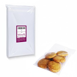 Wowfit 100 Count 6x9 Inch Clear Cellophane Plastic Bags, Resealable Self-Sealing Cello Bags Great for 6x9 Print Photos A7 A8 A9 Cards Envelopes and More