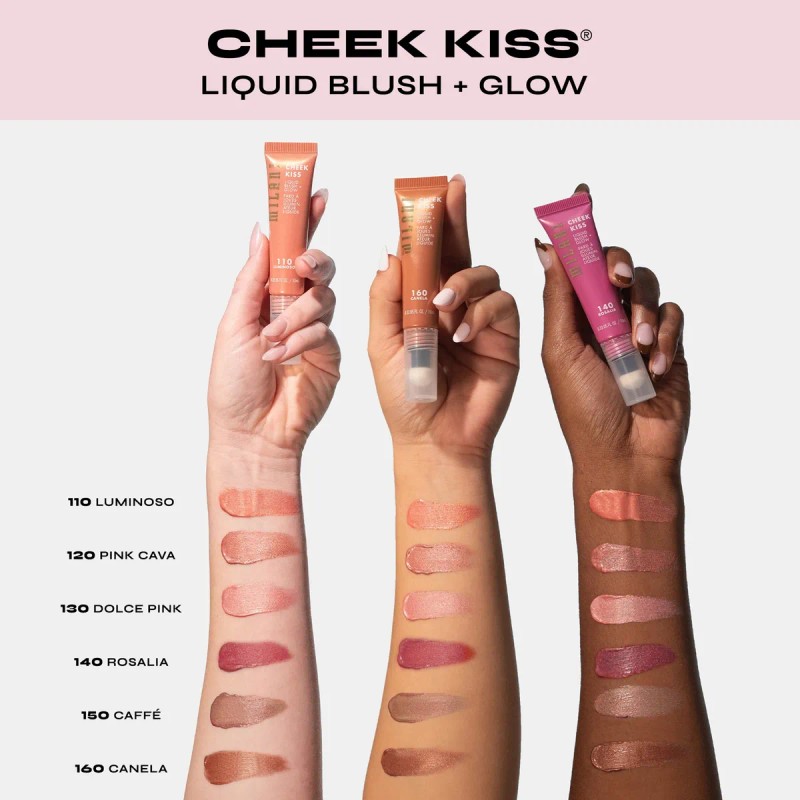 Rubor Liquido Cheek Kiss Blush And Glow Milani