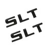 SLT 2-PC Black Nameplate Emblem HD Badge for GMC Yukon