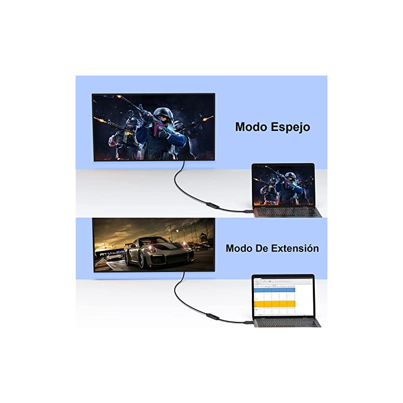 atolla Adaptador DisplayPort a HDMI 4K, No HDMI DP
