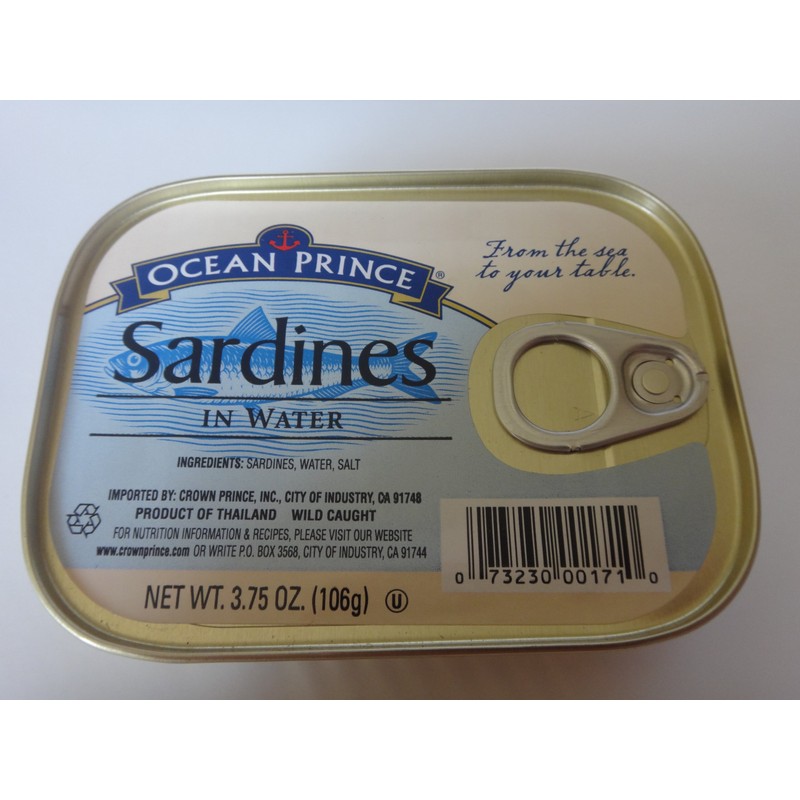 Ocean Prince Sardines - in Water 3.75 oz Can (Pack