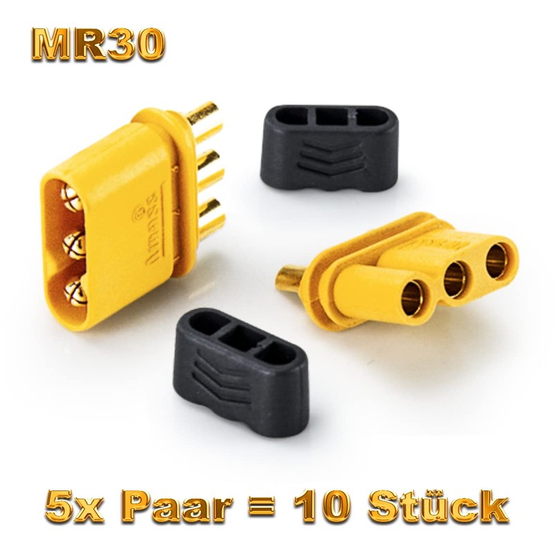 Mr. Stecker Modellbau® Premium MR30 R30 Original Amass 3-Pin 3-Pin