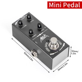 High Gain Distortion Guitar Pedal, AKLOT Electric Effects Pedals Mini Single Type DC 9V True Bypass