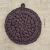Handmade 100% cotton Circle Washcloth - Colour: Lavendar