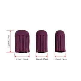 BEN YEDD - Protectores de dedos de goma suave antipegajosos en forma de pétalo para coser (morado claro)