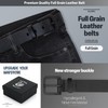 ITAY Metal Free Belt - Hypoallergenic Full Grain Leather TSA