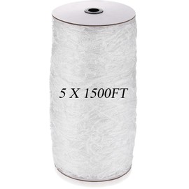 Berlune 5 x 1500 ft Trellis Netting Roll Soft Mesh Nylon Heavy Duty Garden Trellis Netting Bulk for Climbing Plants, Grape Racks, Growing Support Bean, Pea, Tomatoes