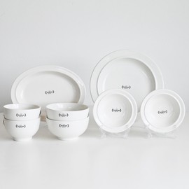 Genuine Syracuse Maple 2-person dinnerware set 8P, Syracuse Maple 2-person set 8P Line Brown / 정품 시라쿠스 메이플 2인 식기세트 8P, 시라쿠스메이플 2인세트 8P 라인브라운