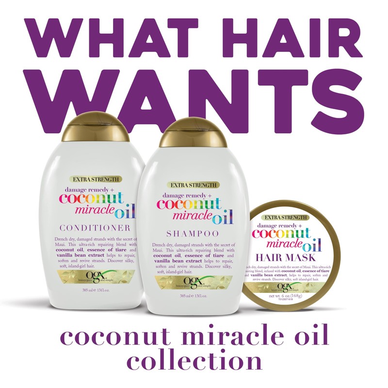OGX Extra Strength Damage Remedy + Coconut Miracle Oil Conditioner