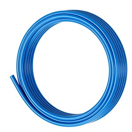 CG WEITENG 8mm OD x 5mm ID Pneumatic Air Tubing, 16.4ft (5m) Premium PU Polyurethane Hose Pipe | High Pressure Flexible Air Line for Compressor, Fluid Transfer & Robotic Automation - Blue