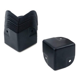MY MIRONEY 1.38" Black Corner Protector 16Pcs Metal Cabinets Speaker Corners Protector for Flight Road Case Cabinet,Amplifier Speaker Cabinet