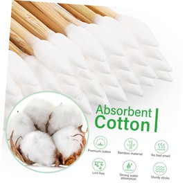 Ipetboom Sets Precision Tip Cotton Swabs Set Gentle Makeup Applicator for Detailed Face Eye Long Cotton Tipped Applicators for Earphone Cleaning Count Pcs