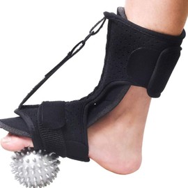 Dorsal Night Splint,Foot Drop Orthosis,Adjustable Ankle Boot,Arch Support,Plantar Fasciitis Relief Brace,Foot Holder with Massage Ball,for Plantar Fasciitis Achilles,Prevent Foot Drop