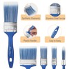 Bates- Paint Brushes for Walls, 5 Pack, Wall Paint Brushes(0.5"/1"/1.5"/2"/4"),