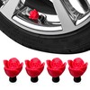 Rose Valve Stem Caps – 4 Pack | Tire Air