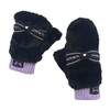 Arisana Kids' Gloves, Mittens, Girls, Junior, Ribbon, 02.black