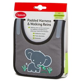 Clippasafe Padded Harness & Reins (Elephant Motif)