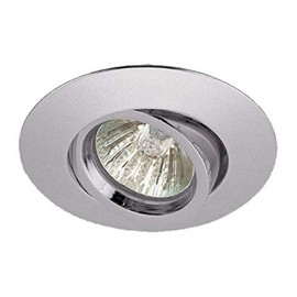 LED recessed downlight spot Sadoro swivel stainless around 10.2cm nickel MR16 12V