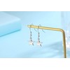 CERSLIMO Silver Drop Earrings for Girls Women - Star Dangle