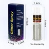 Go Ho Hair and Body Glitter Spray,Festival Glitter Dry Powder