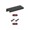 sourcing map Cabinet Finger Edge Pull, 3pcs 80mm / 3.15"