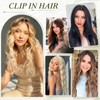Elailite Real Hair Clip-In Extensions 1 Weft #4 Medium Brown