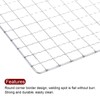 sourcing map 5pcs Square BBQ Grill Net 7.9"x11.8" Galvanized Iron