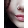 8mm stainless steel nose ring
