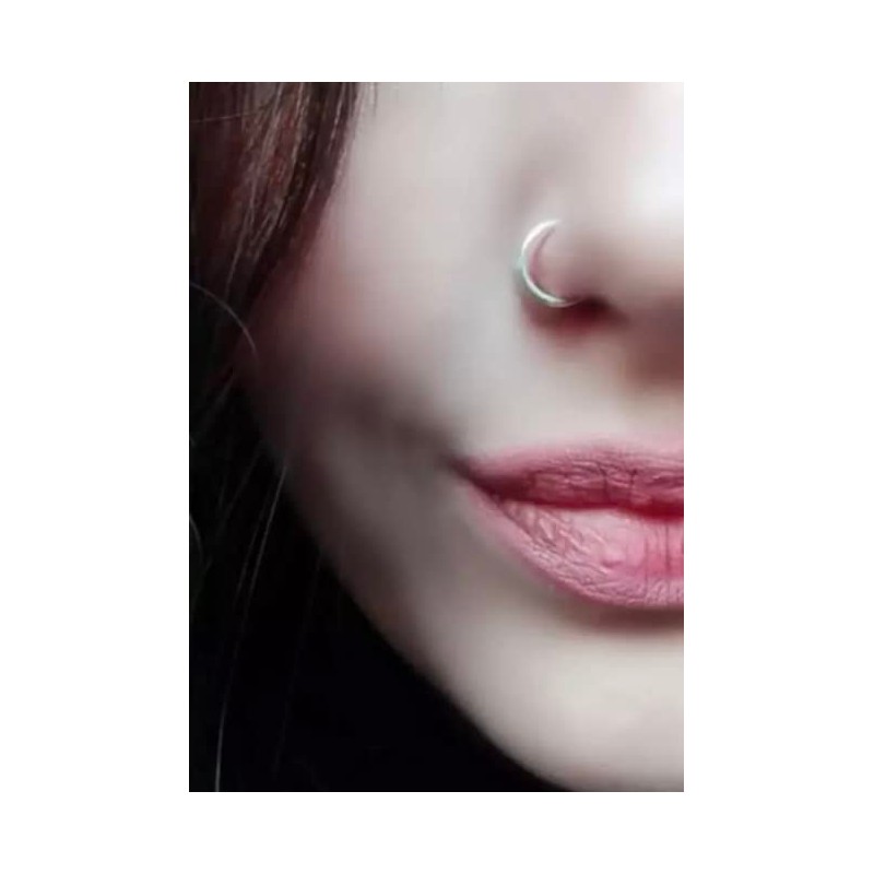 8mm stainless steel nose ring