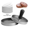 Burger Press with 100PCS Wax Papers Set Non-Stick Patty Maker