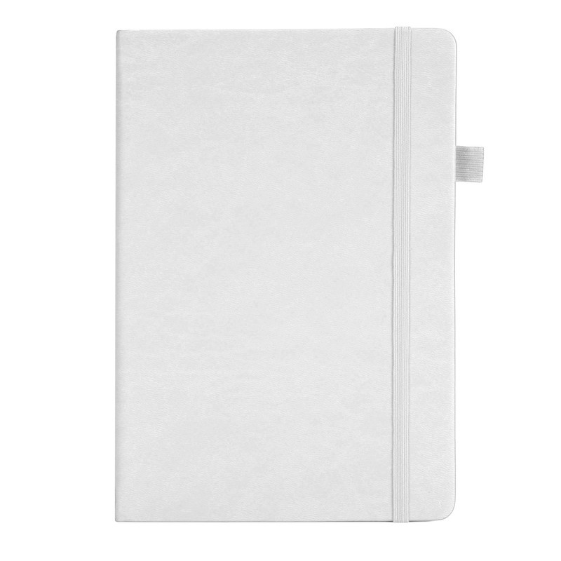 A5 Lined Notebook Portable PU Leather Hardcover Notebook with Elastic