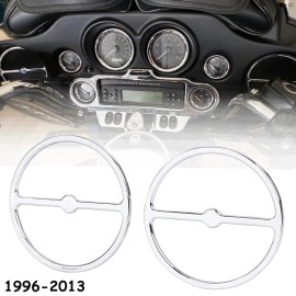 Unbranded Front Speaker Accent Trim Cover For Harley Electra Glide 96-13 Street Glide FLHX