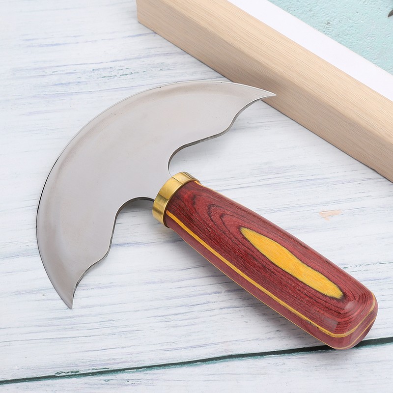 Leather Knife Cutting Trimming Tool Round Shape Imported Steel DIY