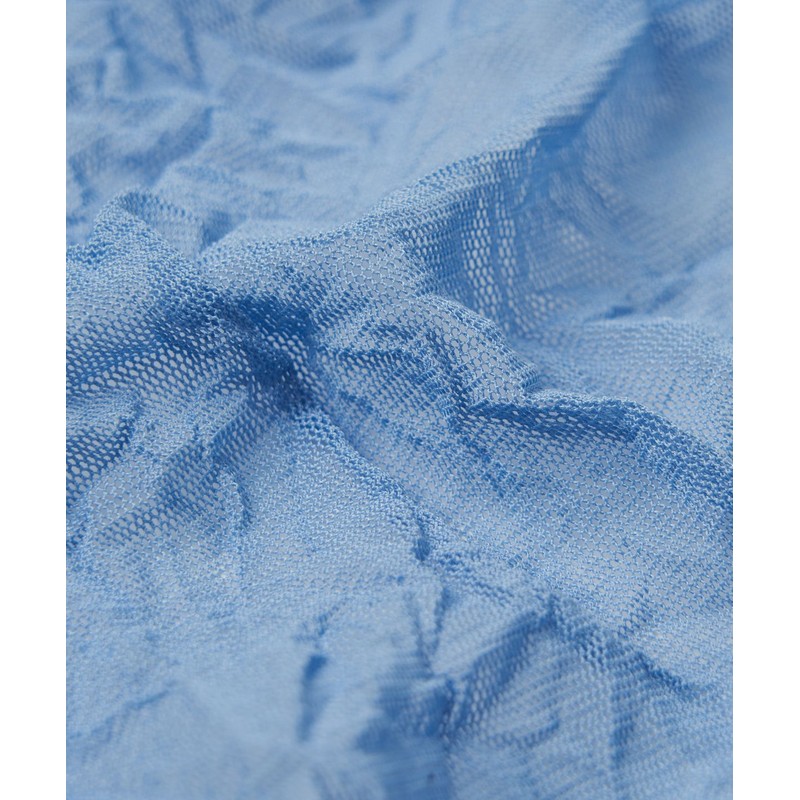 Yoonse Pleats Sheer Scarf (Blue)
