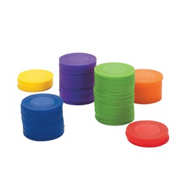 Fun Express Stackable Counting Chips - 600 Pieces - Educational and Learning Activities for Kids