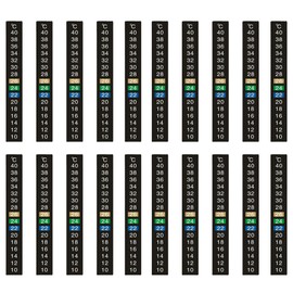 HAMILO Water Temperature Measuring Stickers, Aquarium, Aquarium, Cutable, Set of 20