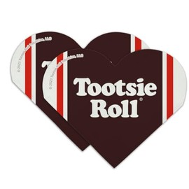 Tootsie Roll Wrapper Heart Faux Leather Bookmark - Set of 2