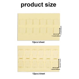 72pcs Adhesive Tape for Sonny Angel Hipper, Double-Sided Clear Glue Sticky Putty Removable Mini Figures Sticker Pads Replacement Residue-Free & Secure Hold for DIY Decor