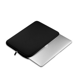 TEHAUX 13 Laptop Sleeve Case for Display Black Lightweight Padded Protection Durable Zipper Pulls Custom Fit for Notebooks Portable Carry