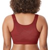 DELIMIRA Women's Full Coverage Front Closure Wire Free Back Support
