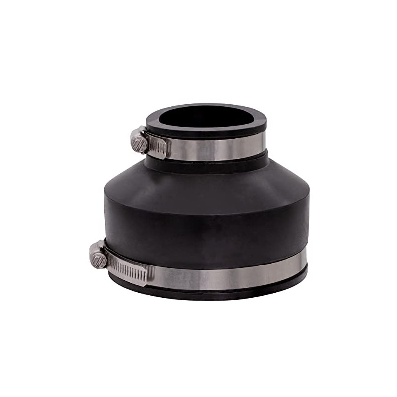 Fernco 1056-42 Reducing 4-in. x 2-in. Flexible PVC Pipe Coupling