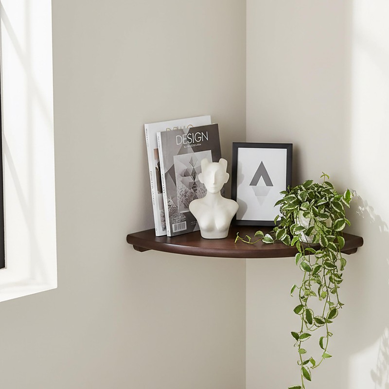 Relaxdays scaffale angolare, HLP: 3 x 18 x 18 cm,