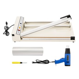 24 Inch Commercial Bag Sealers, 530W Manual Heat Sealer Machine for Plastic Bags, Maximum Sealing Size: 600mm/23.62in,110V Shrink Wrap Bag Heavy Sealers with Heat Gun for Plastic Bags PE PP Bags