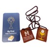 Westmon Works First Communion Scapular Set Traditional Brown Catholic Prayer