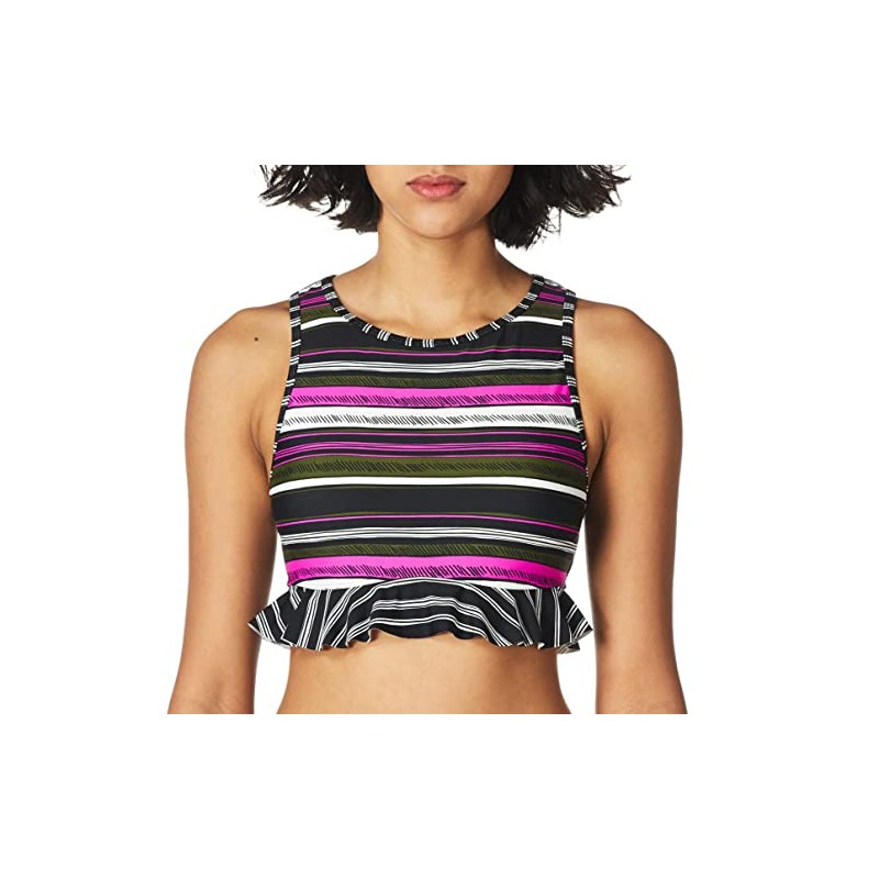 Anne Cole - Bikini de Cuello Alto para Mujer, Sketchbook